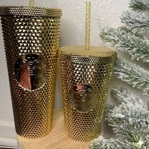 Gold studded venti and grande set